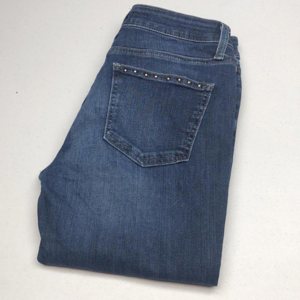 VINTAGE SILVER SUKI SKINNY JEANS 28x31 RARE SILVER STUDS ⭐️